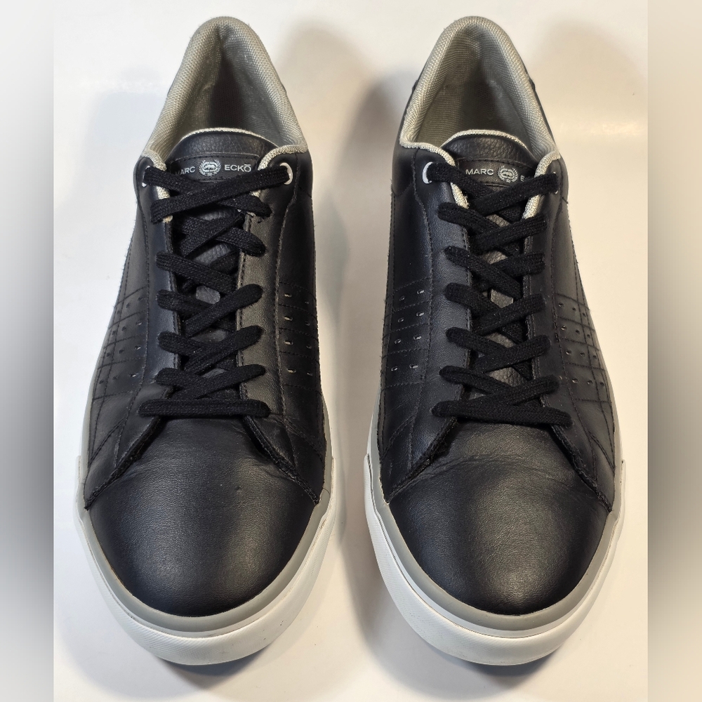 Marc Ecko Men’s Black Leather Lace-Up Low-top Casual Sneakers Size 11.5 - Picture 2 of 13